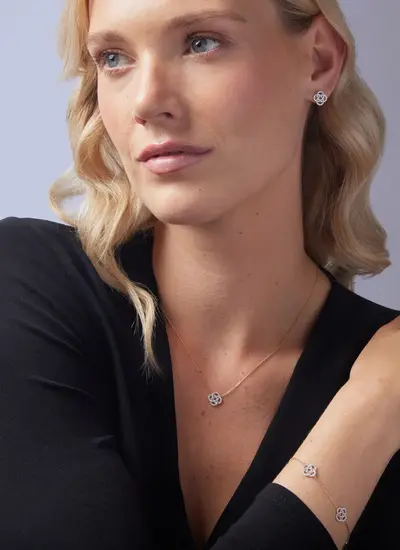 14K Gold Celtic Knot Stud Earrings 